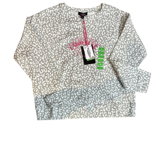 Positive Pink Leopard Print Sweatshirt NWT | Size L - Picture 5 of 6